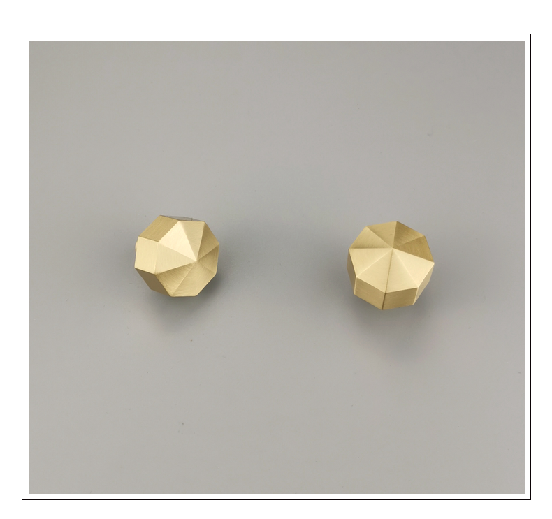 Luxury  Brass  octagonal design   Furniture knob  Cabinet Pull