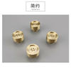 Luxury  Brass Button shape   Furniture knob  Cabinet Pull