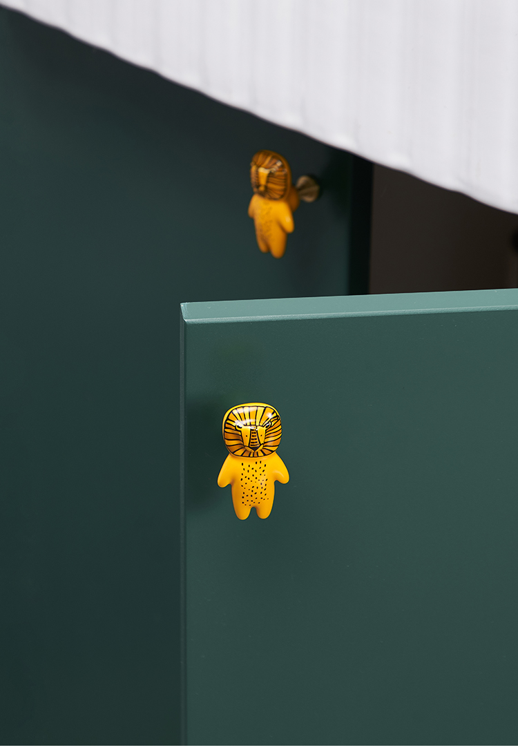 Animal Shape   Ceramic Porcelain  Cabinet Pulls Door  Drawer Dresser  Furniture Knob