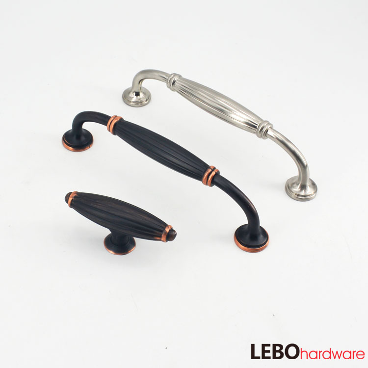 Retro style Pewter ORB Black  Zamak  Furniture Handle knob  Cabinet Pull  