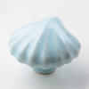 Ceramic Porcelain  Shell Shape Colored   Cabinet Pulls Door  Drawer Dresser  Furniture Knob 