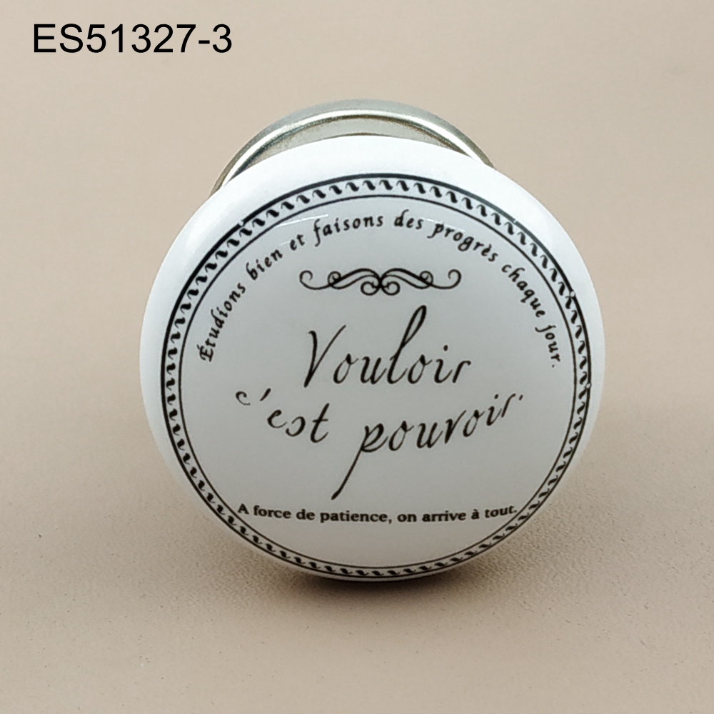 Ceramic Porcelain  Cabinet Pulls Door  Drawer Dresser  Furniture knob 