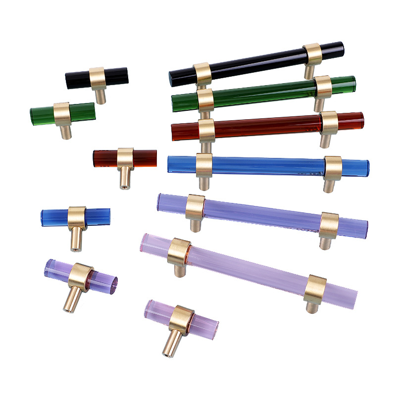 Luxury  Brass Walnut wood   simple modern  Furniture knob  Cabinet Pull  in 2022