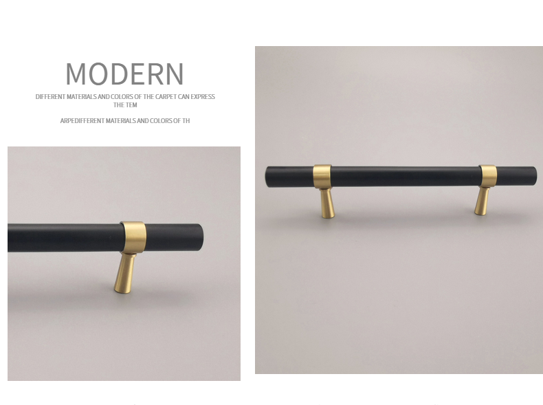 Luxury  Brass Walnut   simple modern design   Furniture knob  Cabinet Pull