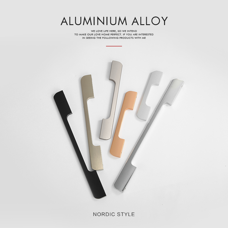 Classic Modern Simple  Aluminium  Furniture Handle  Knob Cabinet Pull  