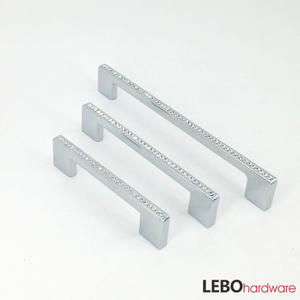 High quality Luxury K9 CrystalZamak  cabinet pulls furniture handle 