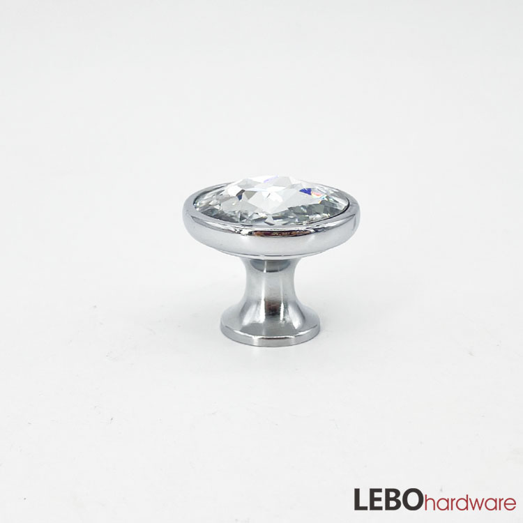 K9 Crystal transparency  Zamak base   Furniture knob  Cabinet Pull  