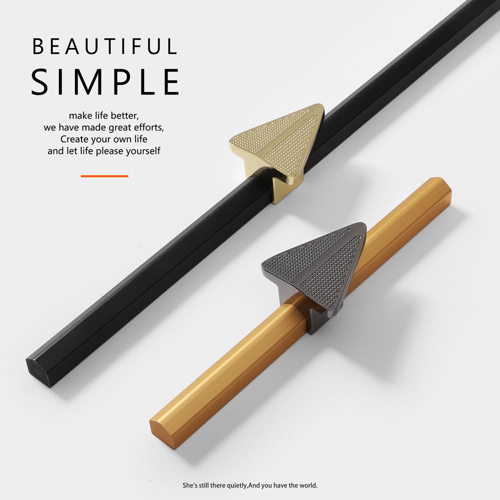 Nordic style  simple modern  Aluminium assemble double colors Furniture handle  Cabinet Pull