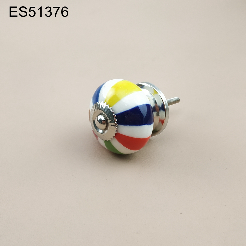 Floral  printing  ball shape  Ceramic Porcelain Cabinet Pulls Door  Drawer Dresser  Furniture Knob 