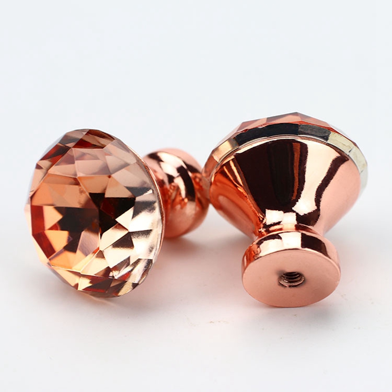 K9 Crystal transparency  Zamak base   Furniture knob  Cabinet Pull  