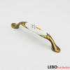 European  Classic  Ceramic Porcelain Cabinet Pulls Door  Drawer Dresser  Furniture Handles   