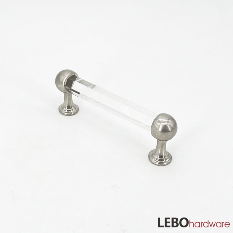 Retro Style Crystal Zamak Cabinet Pulls Furniture Handle 