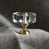 K9 Crystal transparency  Zamak base   Furniture knob  Cabinet Pull  