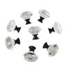 K9 Crystal Glass  Diamond shape Transparency Color  Zamak Base   Furniture Knob  Cabinet Pull  