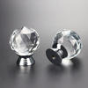 K9 Crystal Glass  transparency  Colored  Zamak base   Furniture knob  Cabinet Pull  