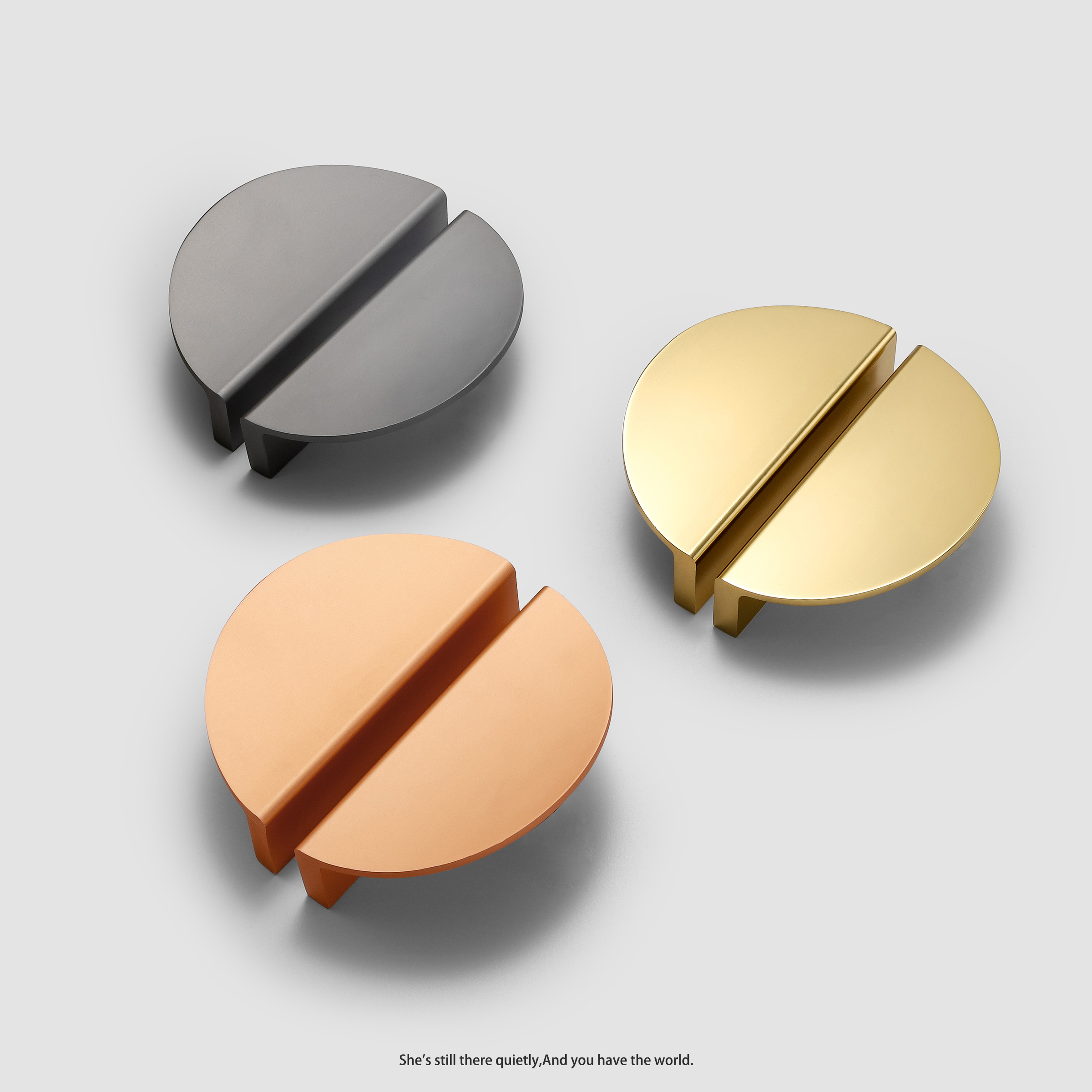 Half Round  Modern simple  Aluminium  Furniture handle  Cabinet Pull in 2022  