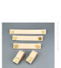 Luxury  Brass Button Genuine leather    Furniture knob  Cabinet Pull