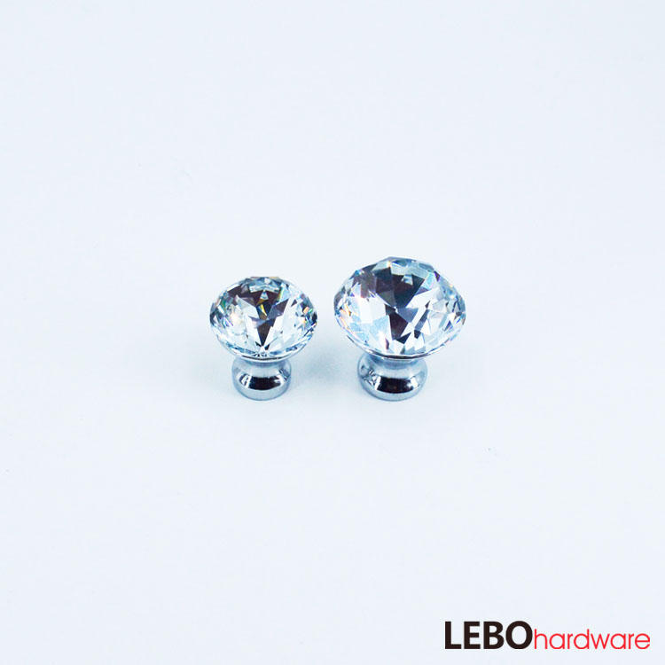 K9 Crystal transparency  Zamak base   Furniture knob  Cabinet Pull  