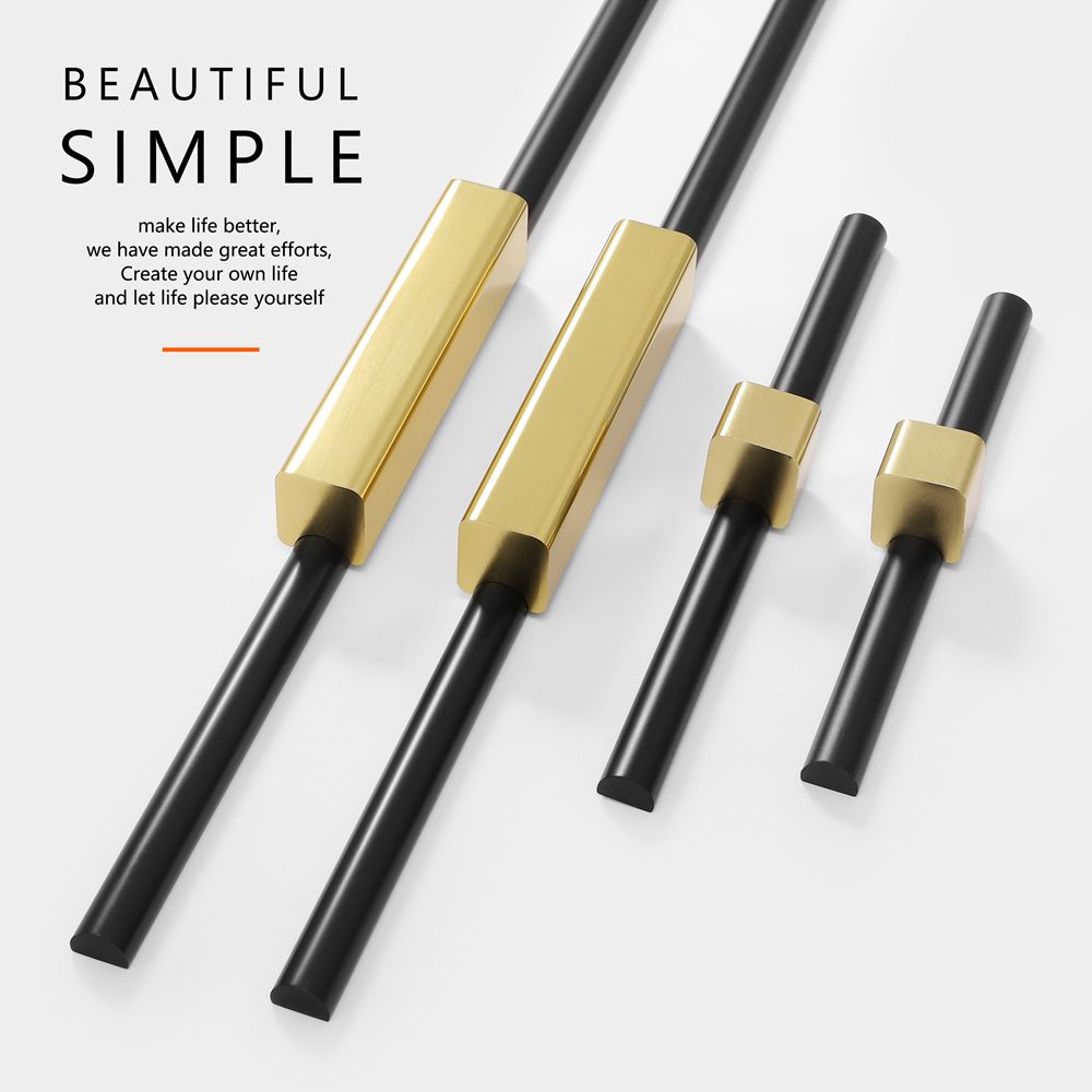 Aluminium  Assemble double colors Furniture Profile   Cabinet Pull