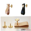 Luxury  Brass Button Genuine leather    Furniture knob  Cabinet Pull