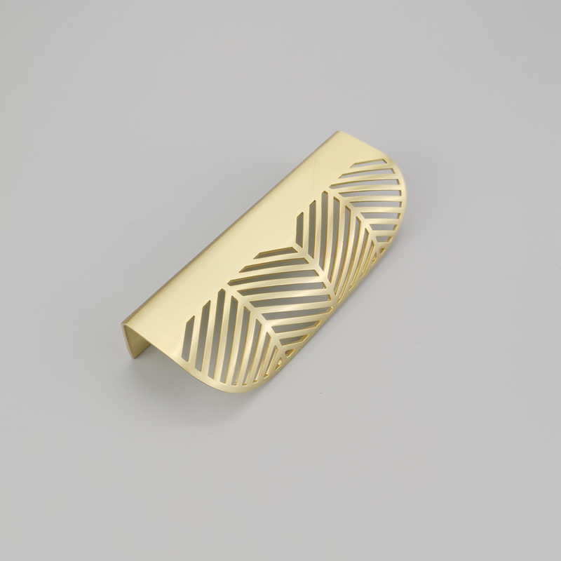 Luxury leaf design   Brass  Furniture knob  Cabinet Pull