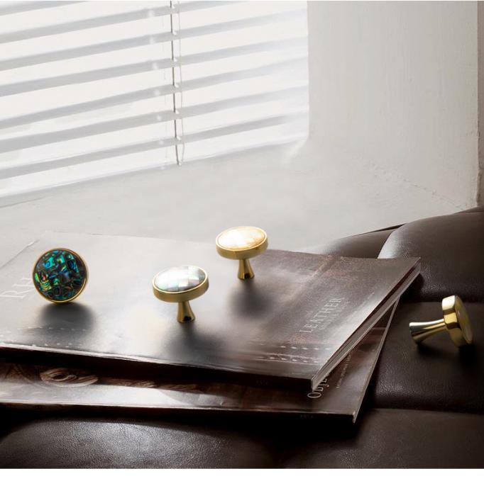 Natural shell door knob