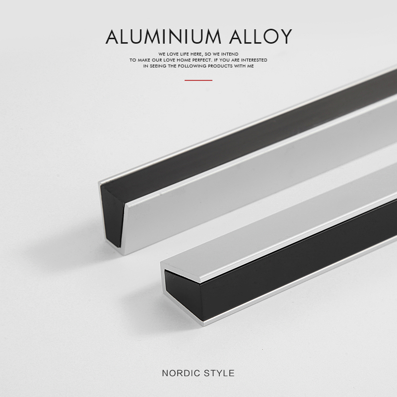 Comtemporary Aluminium  Assemble Double Colors  Furniture Profile   Cabinet Pull in 2022  