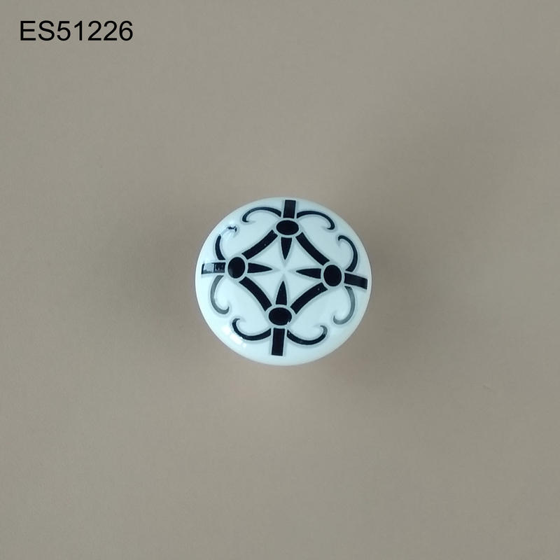 Printing Ceramic Porcelain  Cabinet Pulls Door  Drawer Dresser  Furniture knob 