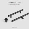 Contemporary T bar Stainless Steel / Aluminium Alloy Cabinet Pulls Furniture Handle 