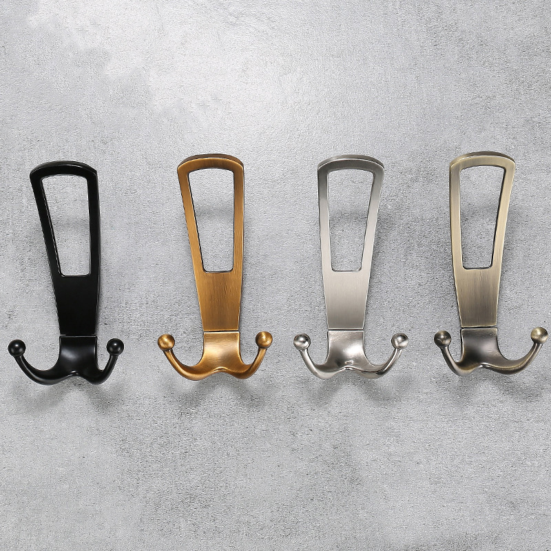 Fashion Zamak  Black Gold Grey Coat Hooks Closet Hooks