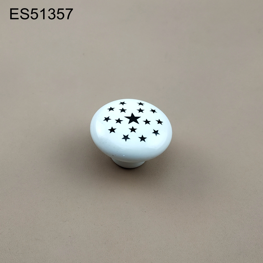 Printing Ceramic Porcelain  Cabinet Pulls Door  Drawer Dresser  Furniture knob 