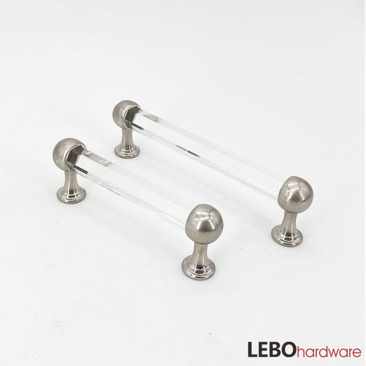 Retro Style Crystal Zamak Cabinet Pulls Furniture Handle 