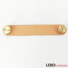 Luxury  Brass Button Genuine leather    Furniture knob  Cabinet Pull