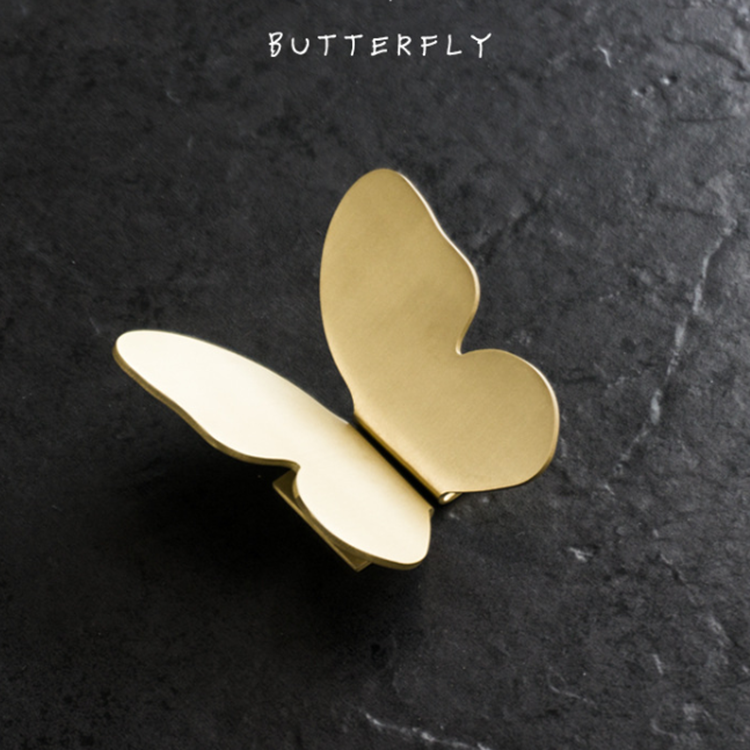 Luxury  Brass Butterfly design   Furniture knob  Cabinet Pull