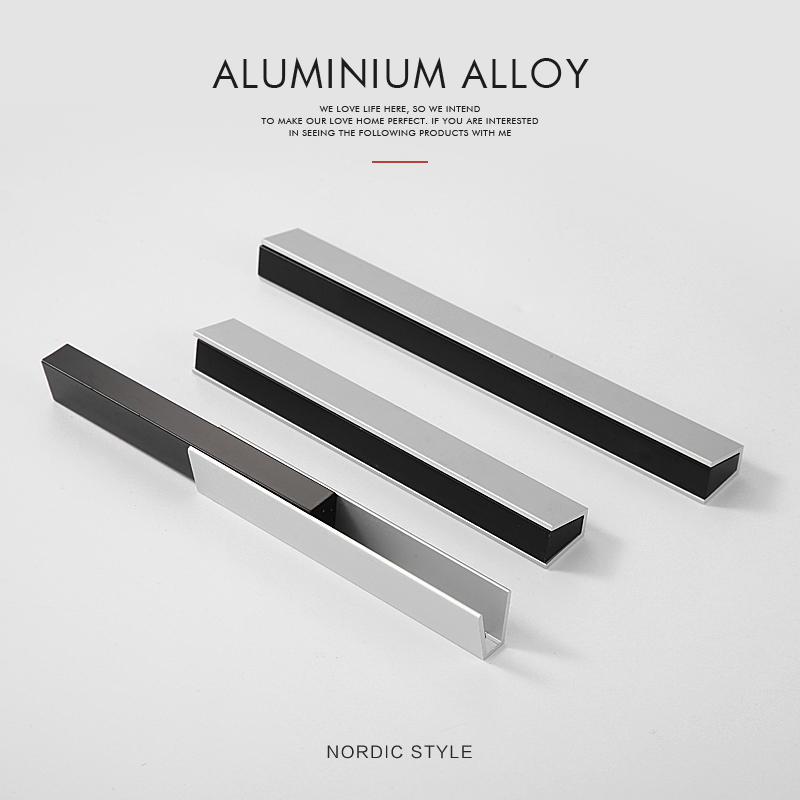 Comtemporary Aluminium  Assemble Double Colors  Furniture Profile   Cabinet Pull in 2022  