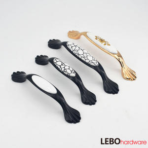 Traditional  Retro style Ceramic Porcelain Cabinet Pulls Door  Drawer Dresser  Furniture Handles   
