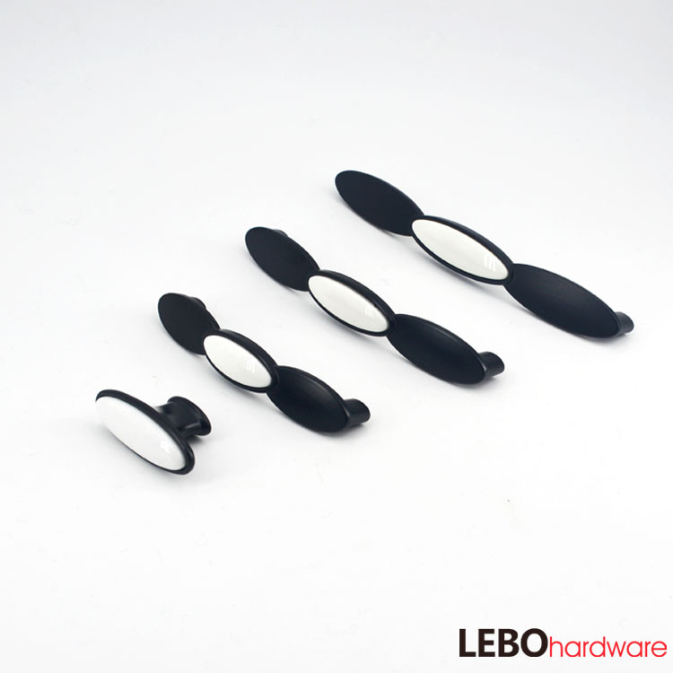 Solid Color Ceramic Porcelain  Cabinet Pulls Door  Drawer Dresser  Furniture Handles   