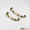  Butterfly printing Ceramic Porcelain Cabinet Pulls Door  Drawer Dresser  Furniture Handles   
