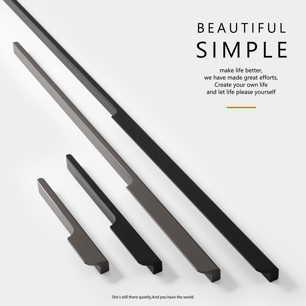 Nordic style  simple modern  Aluminium  Furniture handle  Cabinet Pull in 2022  