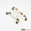  Butterfly printing Ceramic Porcelain Cabinet Pulls Door  Drawer Dresser  Furniture Handles   