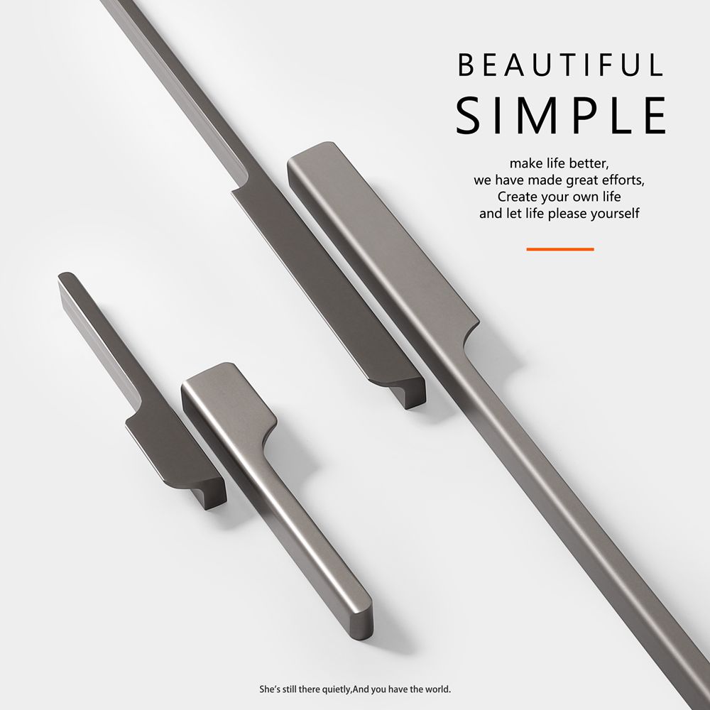 Nordic style  simple modern  Aluminium  Furniture handle  Cabinet Pull in 2022  